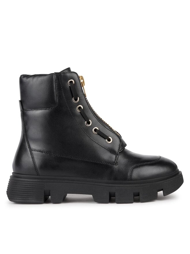 Geox Polokozačky Geox D Vilde D36UAB 00085 C9999 Černá