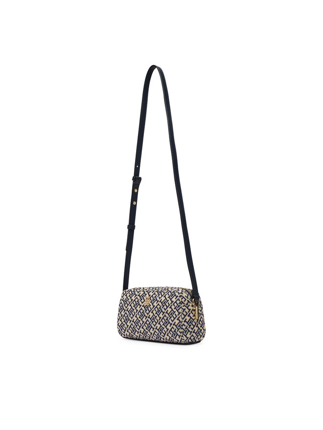 Tommy Hilfiger Handtasche Tommy Hilfiger Th Grace Camera Bag Jacquard AW0AW18864 Dunkelblau