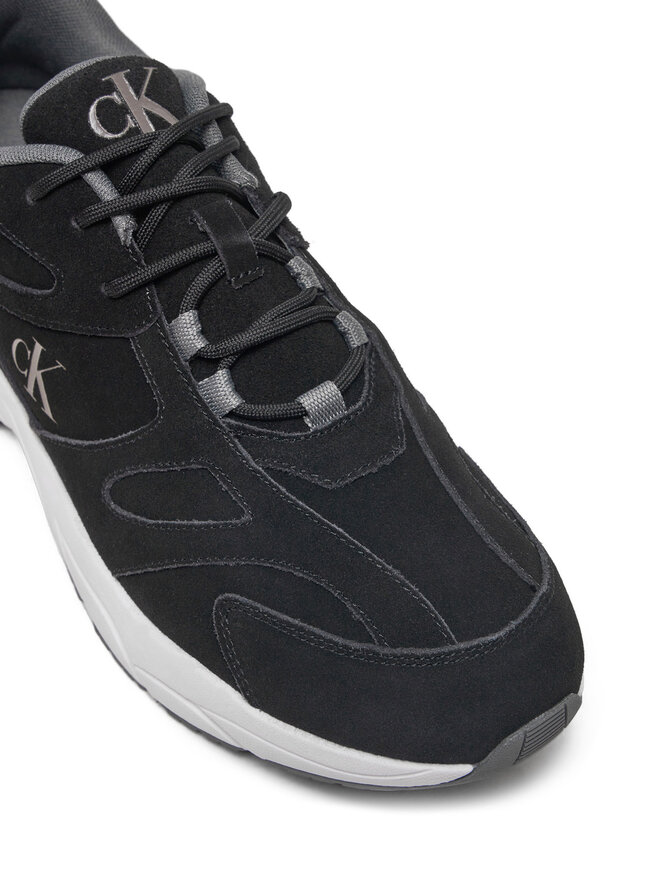 Calvin Klein Jeans Sportcipők Calvin Klein Jeans Retro Tennis Low Mg Mix Media YM0YM01171 Fekete