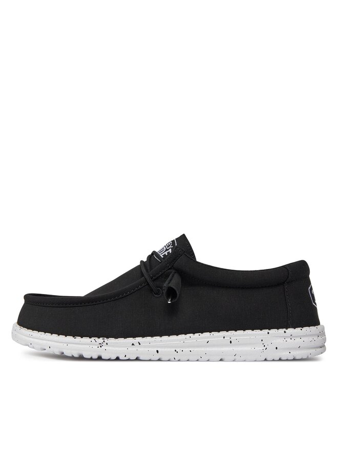 Hey Dude Mokassins Hey Dude Wally Slub 40009-001 Schwarz