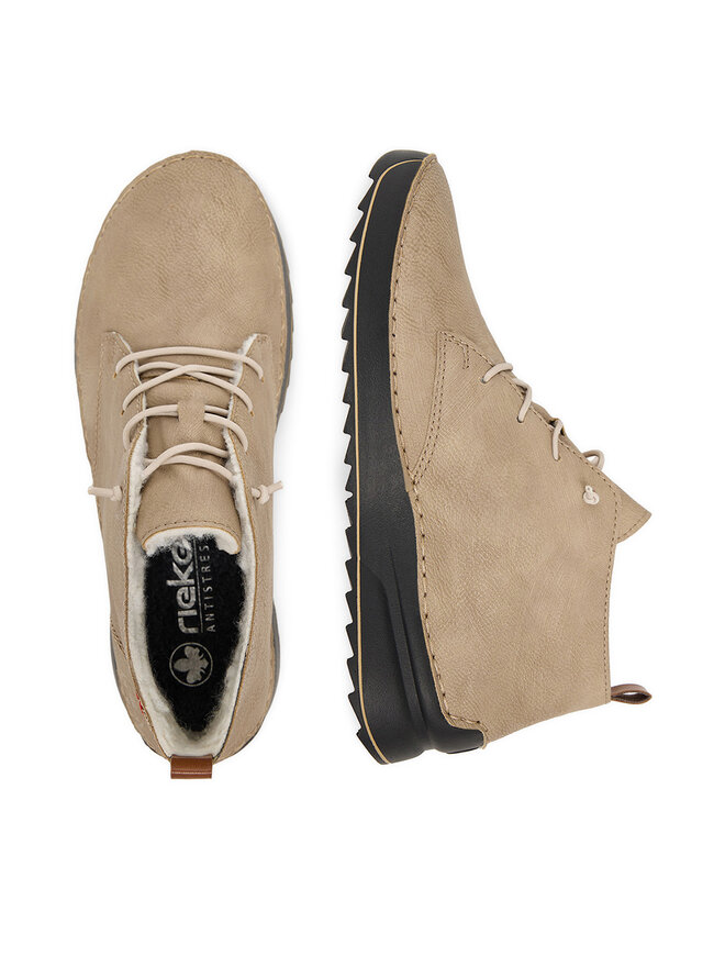 Rieker Trzewiki Rieker 51510-60 Beżowy