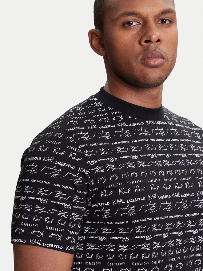 KARL LAGERFELD KARL LAGERFELD Camiseta 755040 553225 Negro Regular Fit