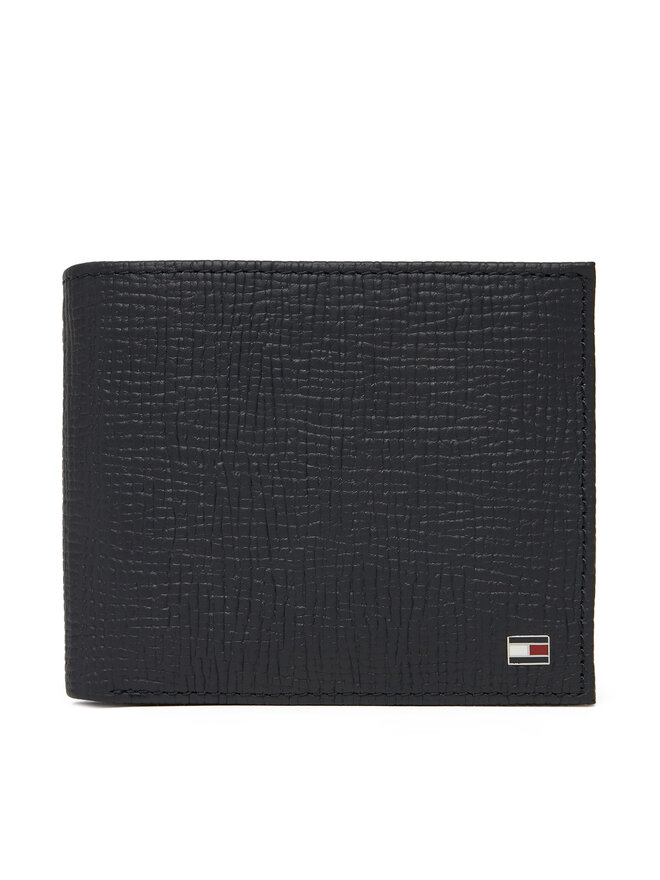 Tommy Hilfiger Liels vīriešu maks Tommy Hilfiger Th Flag Cc & Coin AM0AM13709 Tumši zils