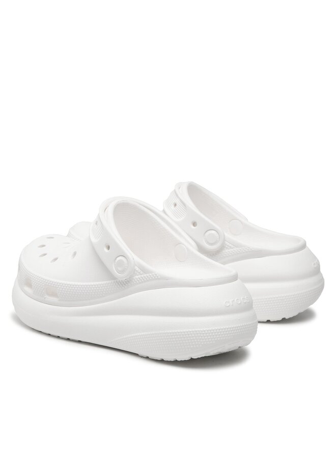 Crocs Pantoletten Crocs Classic Crush Clog 207521 Weiß