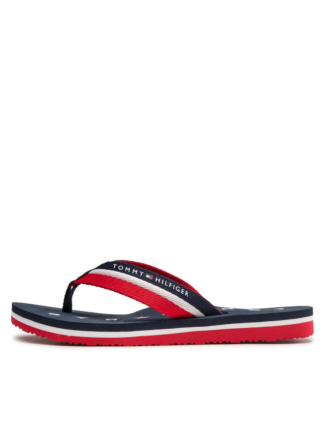 Tommy Hilfiger Zehentrenner Tommy Hilfiger Tommy Loves Ny Beach Sandal FW0FW02370 Dunkelblau