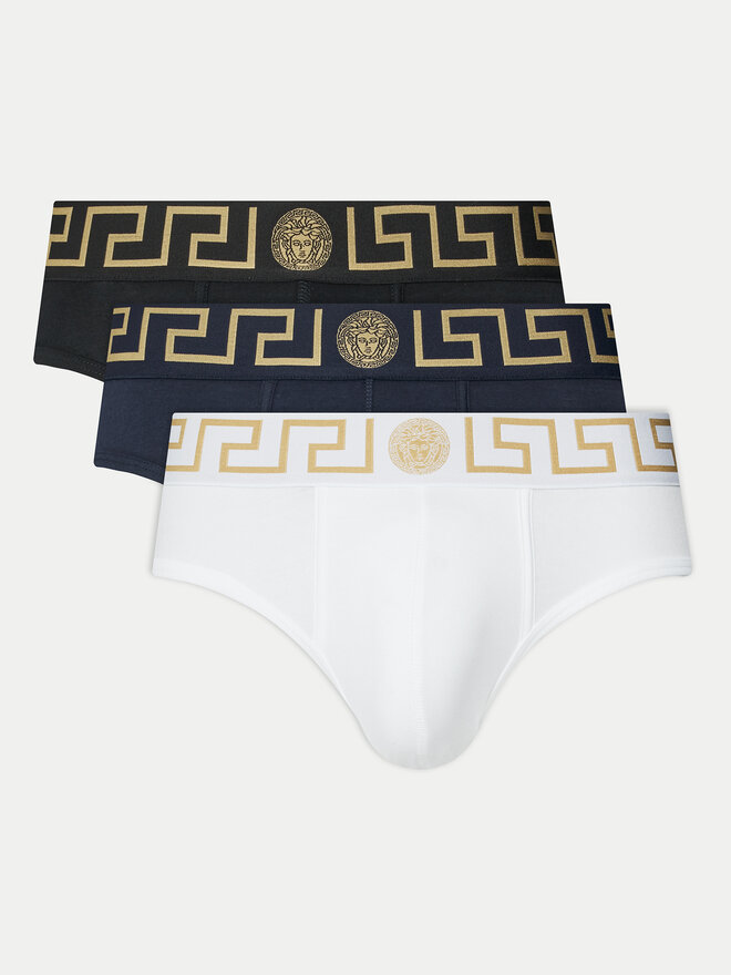 Versace Versace Набір з 3 пар сліпів AU10327 1A10011 Кольоровий
