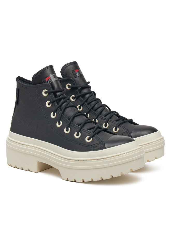 Converse Plátěnky Converse Chuck Taylor All Star Lugged Heel Platform Waterproof A12328C 001 Černá