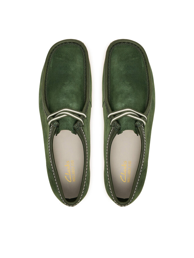 Clarks Halbschuhe Clarks Wallabee EVO 26186170 Grün
