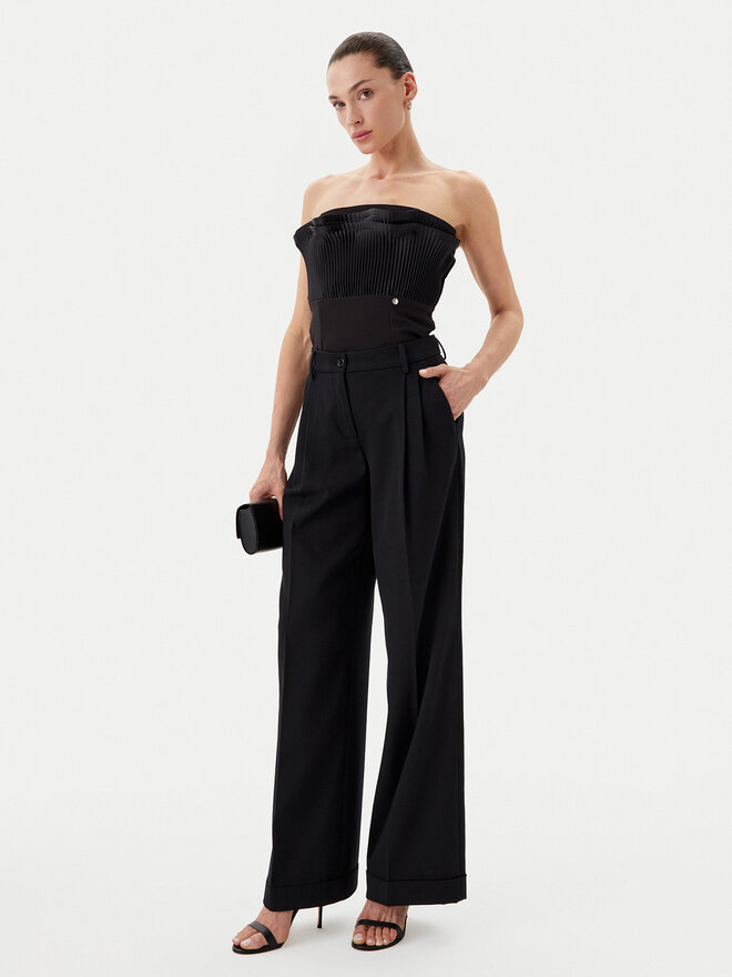 Rinascimento Rinascimento Τοπ CFC0019748002 Μαύρο Slim Fit