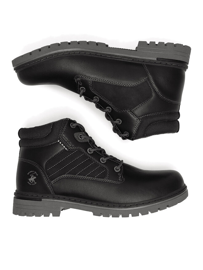 Beverly Hills Polo Club Botines planos Beverly Hills Polo Club 23AB502 Negro