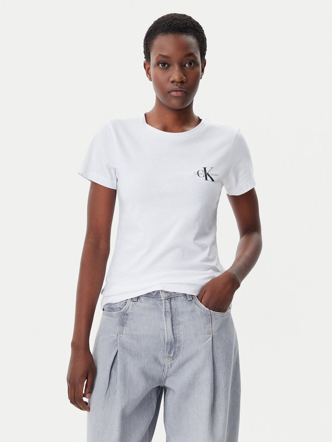 Calvin Klein Jeans Calvin Klein Jeans Σετ 2 T-Shirts J20J219734 Έγχρωμο Slim Fit