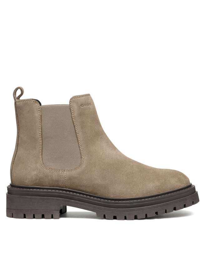 Geox Kotníková obuv s elastickým prvkem Geox D Iridea D04HRB 00022 C6029 Béžová
