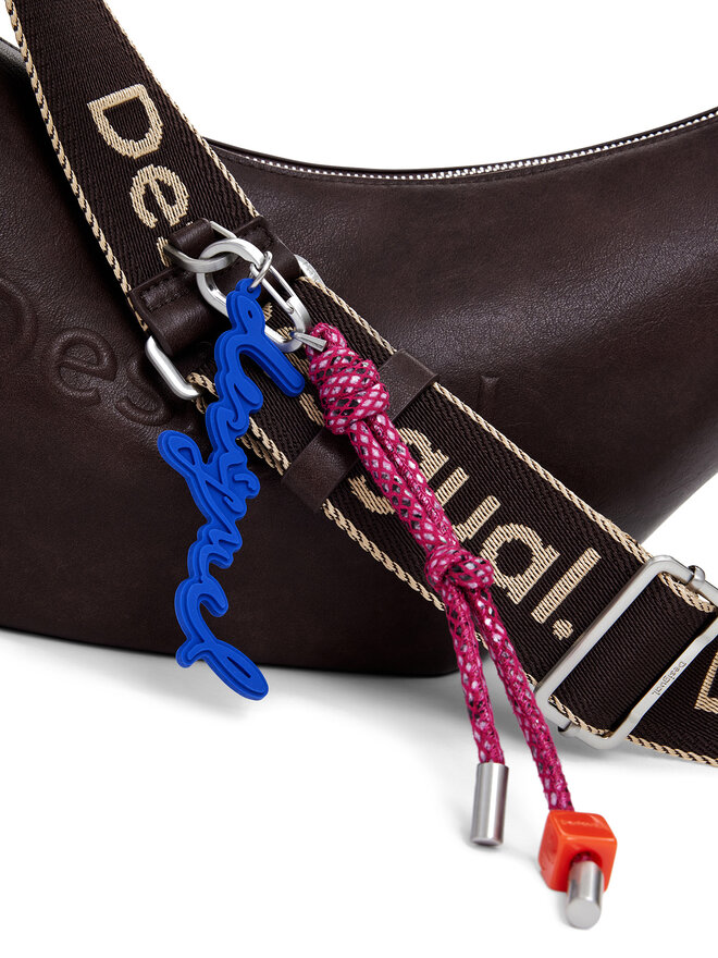 Desigual Ročna torba Desigual Half Logo Zante 25WAXPAX Rjava