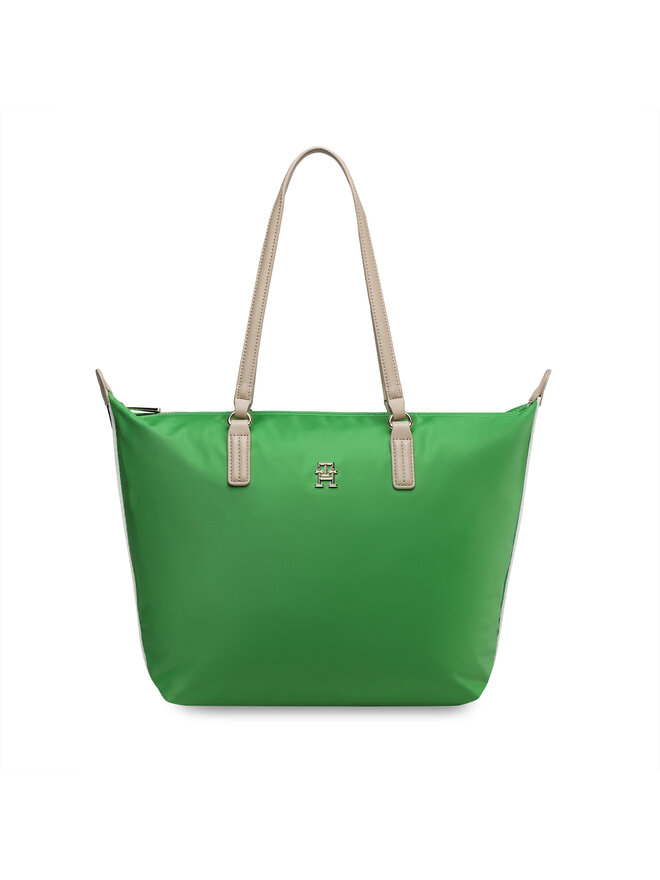 Tommy Hilfiger Τσάντα Tommy Hilfiger Poppy Tote Corp AW0AW14474 Πράσινο
