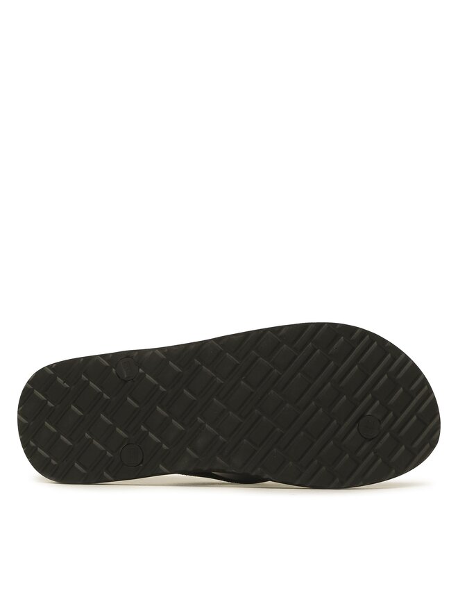 Tommy Hilfiger Zehentrenner Tommy Hilfiger Rubber Hilfiger Beach Sandal FM0FM04468 Schwarz