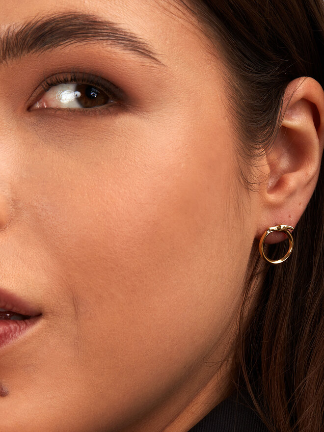 Trussardi Сережки Trussardi TJAXB09 Золотий