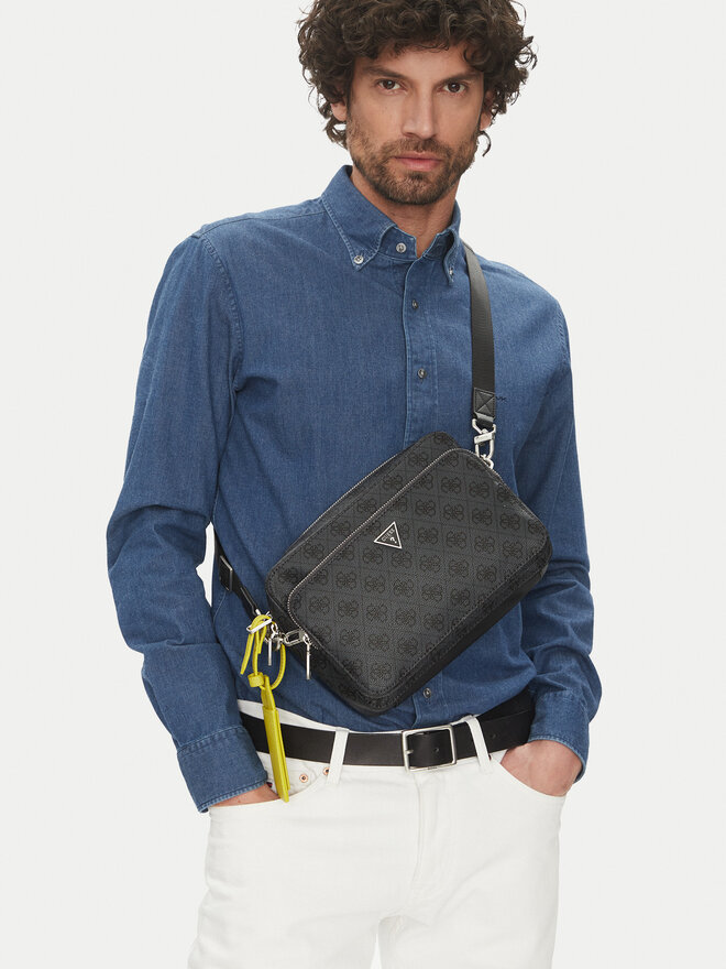 Guess Torbica za okrog pasu Guess HMMILO P5222 Črna