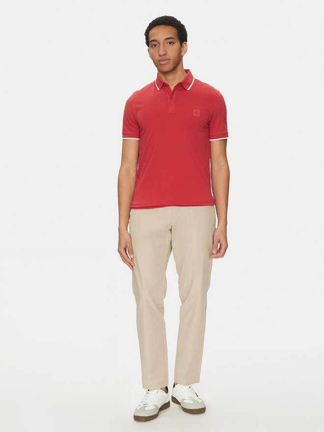 BOSS BOSS Poloshirt Passertip 50507699 Rot Slim Fit
