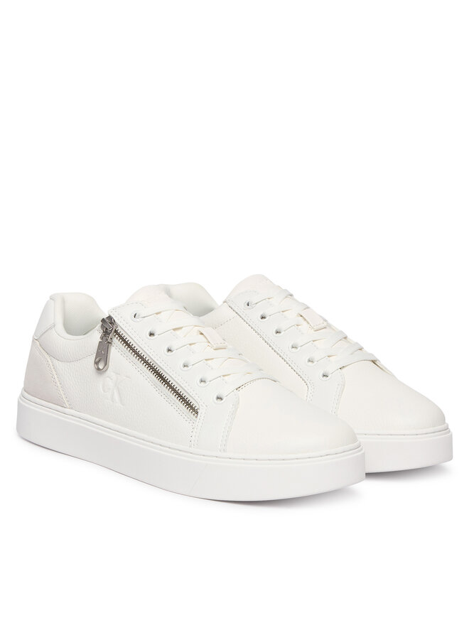 Calvin Klein Sneakers Calvin Klein Classic Cup Laceup Zip Lth YM0YM01437 Weiß