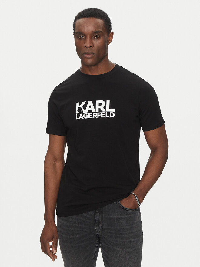 KARL LAGERFELD KARL LAGERFELD T-Shirt 755087 552235 Μαύρο Regular Fit