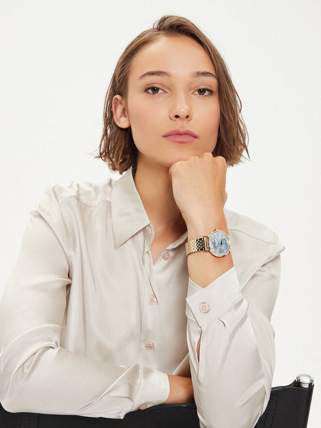 Armani Exchange Zegarek Armani Exchange AX5586 Złoty