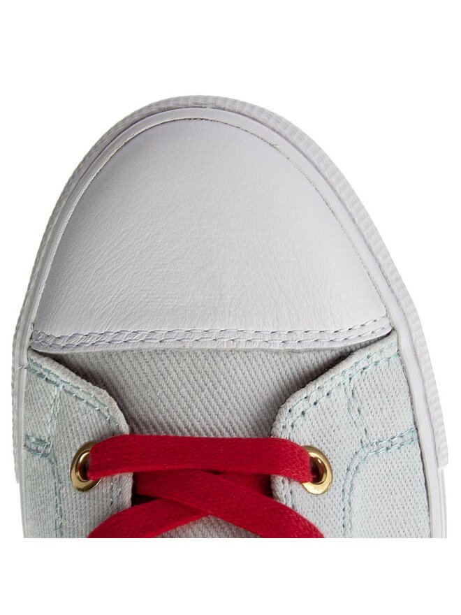 Sneakers Tommy Hilfiger High Top Sneaker Gigi Hadid 1C FW0FW01134 White 100 escarpe