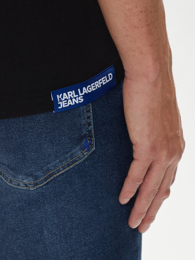 Karl Lagerfeld Jeans Karl Lagerfeld Jeans T-Shirt 245D1709 Μαύρο Regular Fit