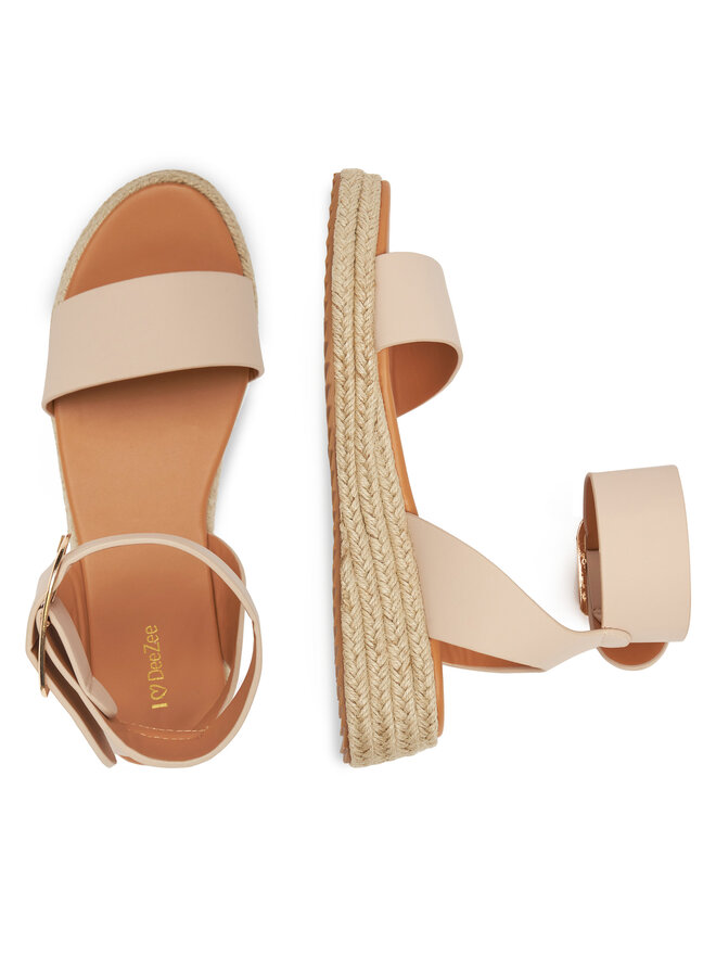 DeeZee Espadryle DeeZee QS276-1 Beżowy