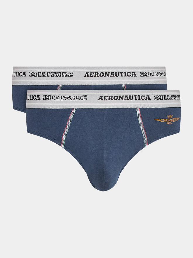Aeronautica Militare Aeronautica Militare Σετ σλιπ 2 τμχ. AM1USL002 Σκούρο μπλε