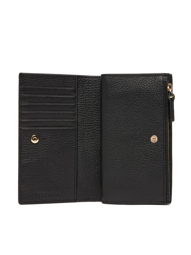 Coccinelle Голям дамски портфейл Coccinelle TQK Coccinelledulse Soft E2 TQK 11 F1 01 Черен