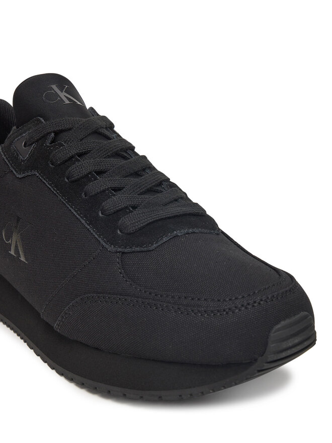 Calvin Klein Jeans Sneakers Calvin Klein Jeans Runner Sock Laceup Mg Canvas YM0YM01217 Negru