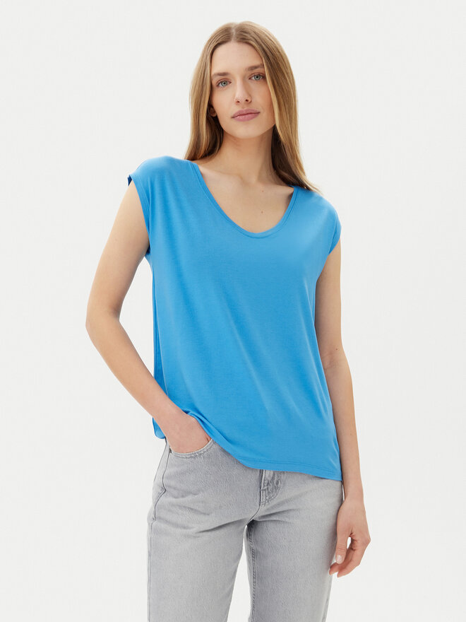 Pieces Pieces Marškinėliai Billo 17078732 Mėlyna Loose Fit