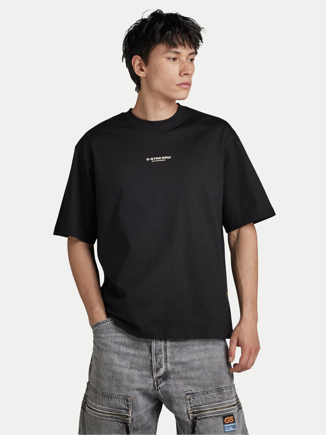 G-Star Raw G-Star Raw Marškinėliai Center D24780-C336 Juoda Boxy Fit