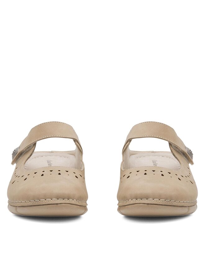 Clara Barson Pantoletten Clara Barson SELINA H168-06 Beige