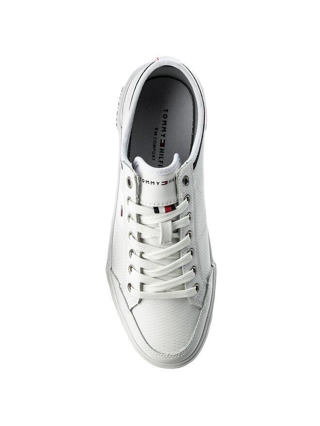 Tommy Hilfiger Sneakersy Tommy Hilfiger Harrington 5 FM0FM01497 Biela