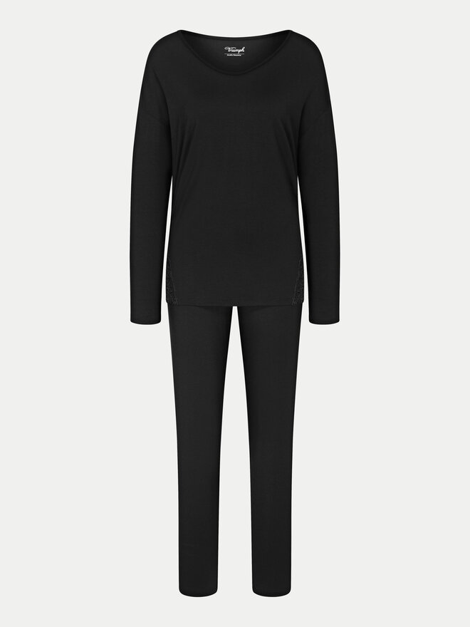 Triumph Triumph Pyjama Timeless Sensuality 10221061 Schwarz Regular Fit