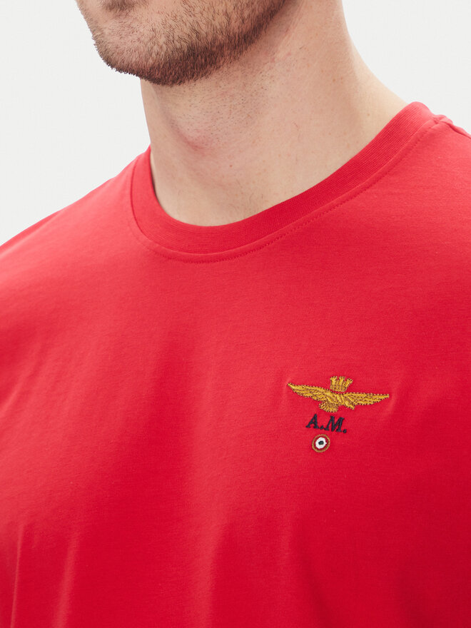 Aeronautica Militare Aeronautica Militare Camiseta 251TS1580J372 Rojo Regular Fit