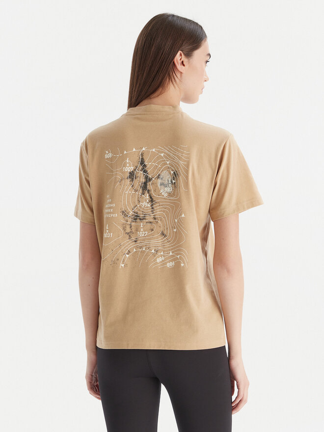 adidas adidas Футболка City Tech Summer Graphic JV8600 Бежевий Regular Fit