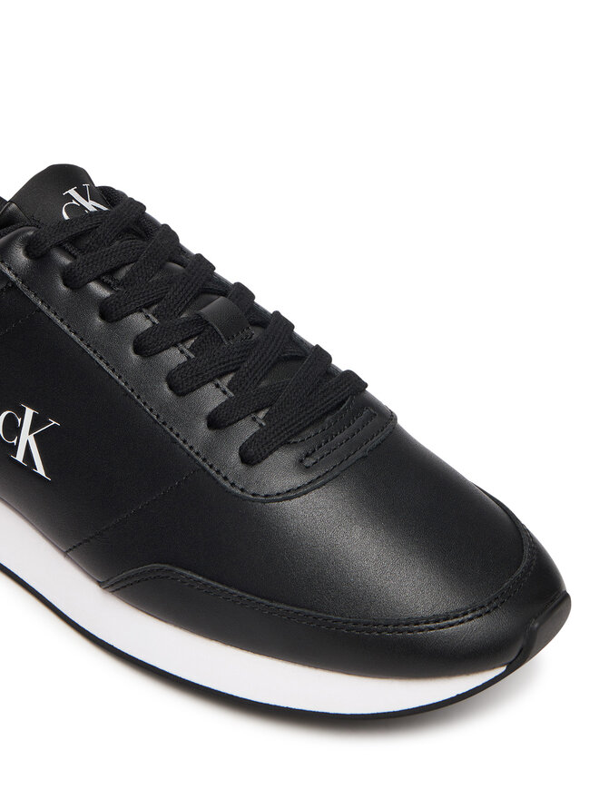Calvin Klein Tenisice Calvin Klein Retro Runner Ess Lth YM0YM01355 Crna