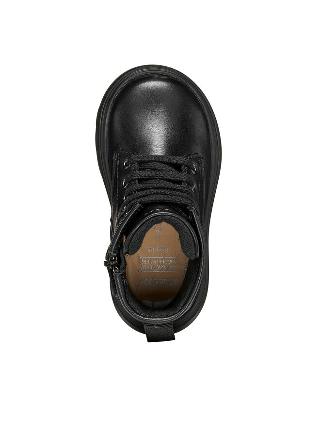 Geox Schnürschuhe Geox B Kiddartah Girl B665YA 08502 C9999 M Schwarz