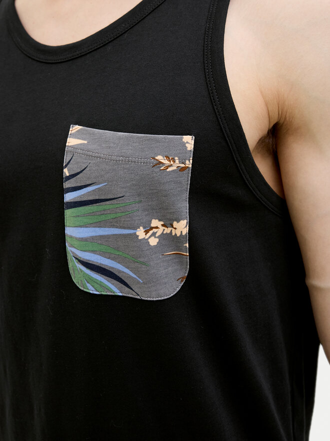 Jack&Jones Jack&Jones Tank top Hawaii 12269321 Μαύρο Standard Fit