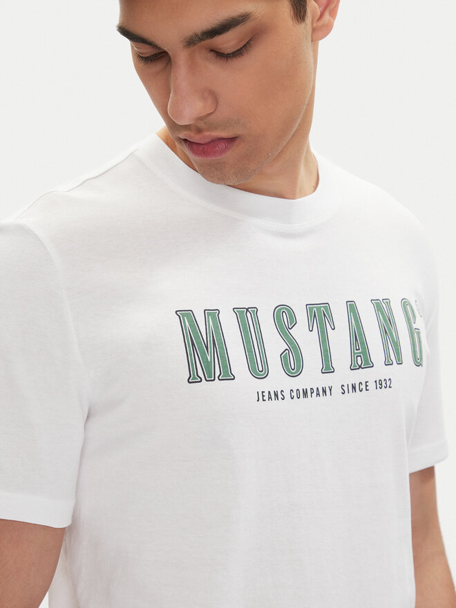 Mustang Mustang T-Shirt Austin 1016281 Λευκό Regular Fit