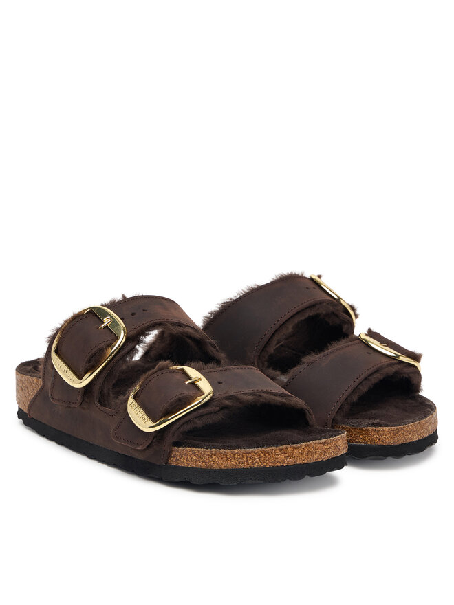 Birkenstock Pantoletten Birkenstock Arizona Big Buckle 1032982 Dunkelbraun