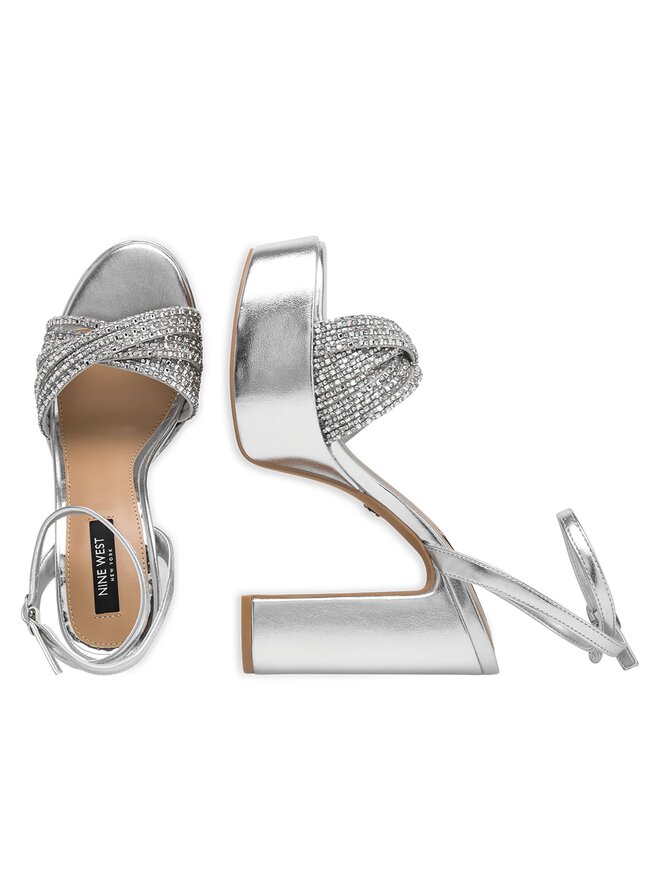 Nine West Sandale Nine West WFA2736-1 Argintiu
