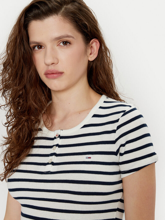 Tommy Jeans Tommy Jeans Marškinėliai DW0DW19502 Spalvota Slim Fit