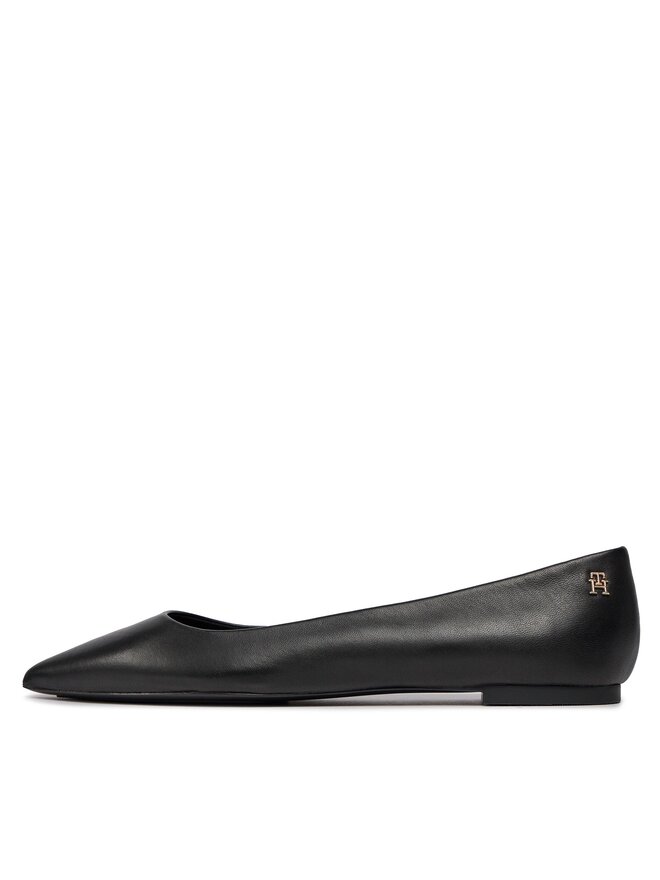 Tommy Hilfiger Ballerinas Tommy Hilfiger Essential Pointed Ballerina FW0FW07863 Schwarz