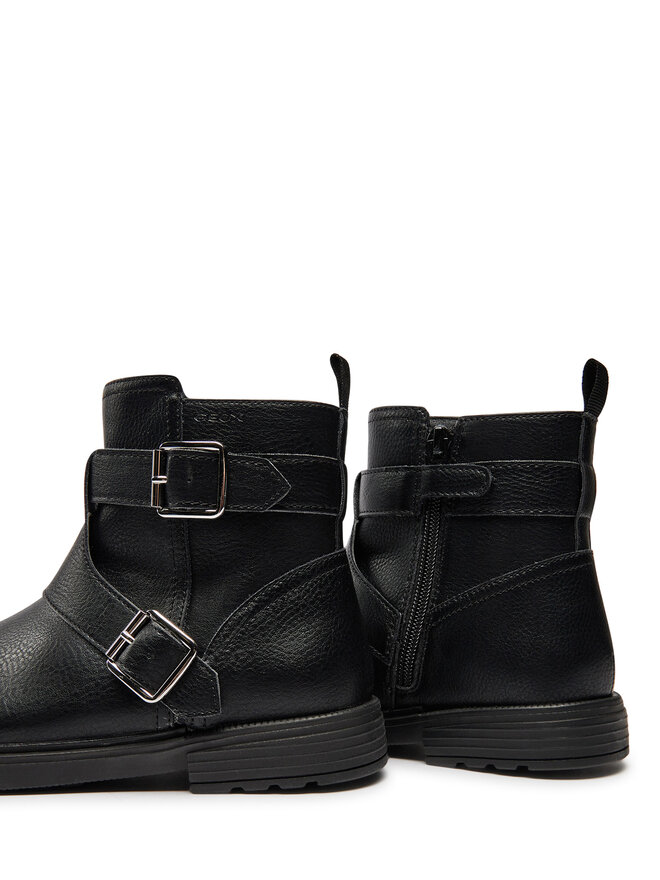 Geox Kozačky Geox Jr Eclair J469QX 000BU C9999 D Černá