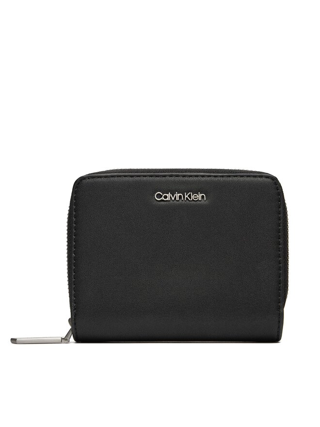 Calvin Klein Μικρό Πορτοφόλι Γυναικείο Calvin Klein Ck Must Z/A Wallet W/Flap Md K60K607432 Μαύρο