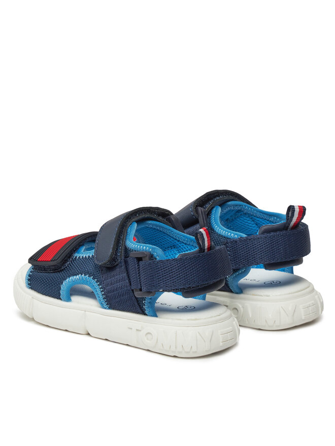 Tommy Hilfiger Szandál Tommy Hilfiger Velcro T1B2-33420-1591 S Sötétkék