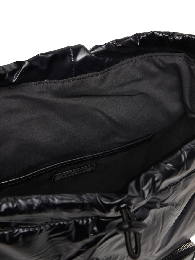 Calvin Klein Rucksack Calvin Klein Pocket Nylon Flap Backpack LV04F3406G Schwarz